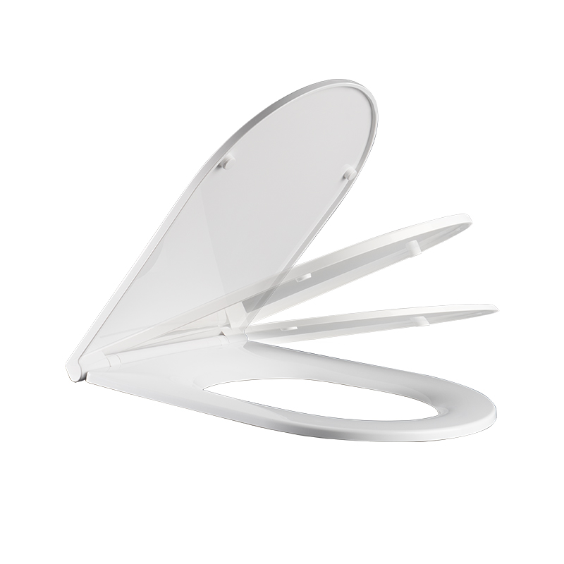 Семейное сиденье для взрослых и детей, мягкое закрытое белое быстросъемное полипропиленовое сиденье для унитаза
