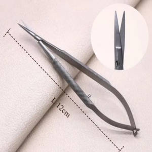 Ciseaux à ressort en acier inoxydable conçus pour une coupe précise des ongles, des manucures, des pédicures et des soins du visage - Product Image 3