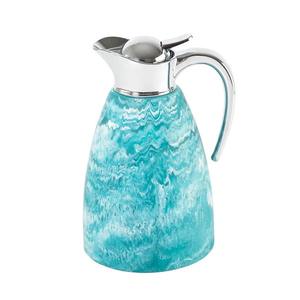 Bouilloire à thé de luxe en nacre avec poignée, design arabe fait main écologique pour les cadeaux de l'Aïd et du Ramadan - Product Image 1