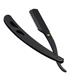 Nueva maquinilla de afeitar recta de acero inoxidable para hombres de alta calidad, maquinilla de afeitar Manual con soporte para cuchillas - Product Image 6