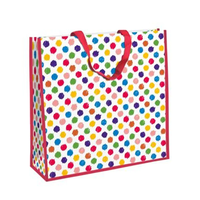 Sac fourre-tout écologique en PP tissé, forme oreiller, avec logo personnalisé, réutilisable, à longues poignées, fermeture éclair, sac à main tendance pour homme, pour le shopping