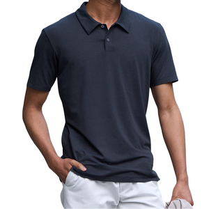 Chemise polo au design unique, broderie personnalisée du logo, respirante, séchage rapide, écologique, fermeture éclair quart de tour, pour homme - Product Image 3