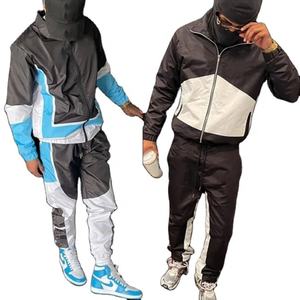 2024, venta al por mayor, chaqueta cortavientos transpirable, conjuntos de cortavientos de dos piezas para hombres, chándales cortavientos para mujeres y hombres - Product Image 2