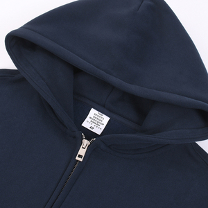 Ville Sports Sweat à capuche surdimensionné en molleton 100% coton avec double fermeture éclair intégrale Molleton lourd Sweat à capuche uni pour femmes pour l'hiver - Product Image 5