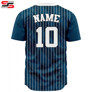 Vente en gros Nom cousu sur mesure Numéros Chemises de baseball personnalisées Uniformes de maillot de baseball personnalisés - Product Image 2