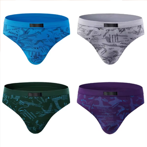 String pour hommes de haute qualité, marque compétitive, prix de séchage rapide Slip pour hommes Boxer sous-vêtements en coton respirant Logo personnalisé String pour hommes - Product Image 2