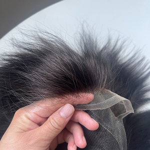 Sistema de Reemplazo de Cabello con Encaje y PU, Cabello <span class=keywords><strong>Corto</strong></span> Rizado y Voluminoso, Realista, para Uso Diario, Fiestas, Deportes, Estilo Hollywood - Product Image 4