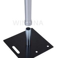 Support d'arche robuste Wintina, sur mesure, pour décors de mariage, drapage d'événements, base en fer/métal, épingle dorée/blanche/noire, écologique