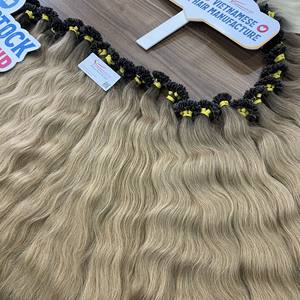 Extensiones de cabello humano Remy vietnamita 100% de queratina de cabello preadherido de color de peluquería de lujo - Product Image 2