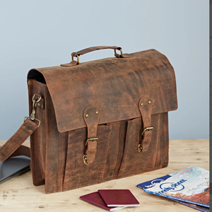 Personalized Leather Laptop Messenger <b>Briefcase</b> Men, Monogram Cross Body Computer Sling Gifts for Him Leather <b>Briefcase</b> Man - Product Image 1