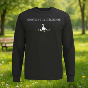 Maglietta a Maniche Lunghe con Annuncio di Gravidanza 'Silly Little Goose' per Future Mamme, Regalo Gratuito per Futuri Genitori - Product Image 3