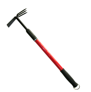 DIY Garden Hoes Dual Headed Weeding Tool with Telescopic Handle and Straight <b>Bag</b> Handle Carbon Steel Model 761012 Taiwan OEM - Product Image 1
