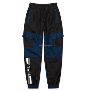 Pantalon de jogging cargo léger en toile pour hommes, style streetwear, avec décorations peintes, grandes tailles, décontracté, vente en gros - Product Image 4