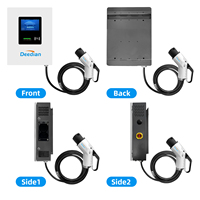 Borne de recharge murale 20 kW 30 kW 40 kW, chargeur rapide DC pour véhicules électriques, CCS2 GBT, station de recharge commerciale haute puissance, certifiée CE TUV
