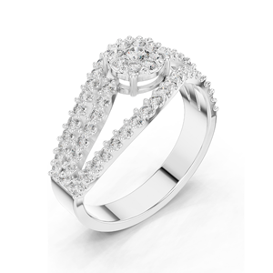 0.766 CT Lab Diamond Engagement <b>Ring</b> VVS-VS EF Clarity 18KT, 14KT, 10KT Gold & 925 <b>Silver</b> Rose, Yellow, White Gold & - Product Image 4