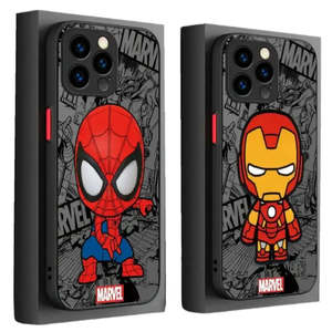 Coque Marvel Spider-Man pour iPhone 14 Plus 13 Pro Max et autres modèles - Étui de protection mignon offrant une protection pour le téléphone - Product Image 1
