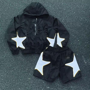 Prince ชุดเสื้อผ้าสำหรับผู้ชายที่มีน้ำหนักเบาเสื้อผ้าแนวสตรีทผ้าไนลอนคุณภาพสูงสำหรับฤดูใบไม้ผลิเลือกขนาดพิเศษได้ตามต้องการ - Product Image 5