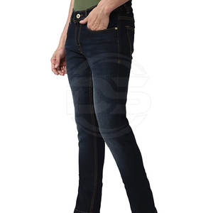 Custom Made <b>Men's</b> <b>High</b>-<b>Waist</b> Straight Casual Sport <b>Jeans</b> Pants Lightweight Canvas Fabric Unique Style Button Fly Custom Logo - Product Image 2