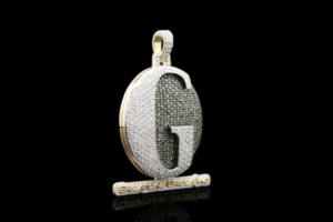 Colgante Hip Hop de Acero Inoxidable con Nombre Personalizado, Incrustaciones de Diamantes de Imitación CZ - Product Image 2