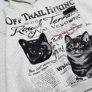 Sudadera con capucha con estampado gráfico digital personalizado más vendida, sudadera informal unisex, sudaderas con capucha ajustadas de algodón 100% a precios muy baratos - Product Image 3