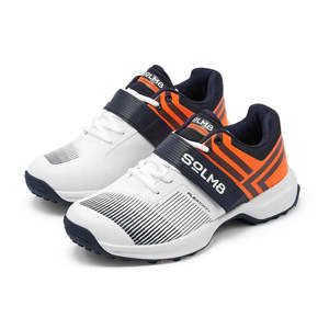Chaussures de sport S8 SOLM8 pour garçons et filles - Bleu marine/Orange, doublure en caoutchouc pour l'entraînement sportif - Product Image 1