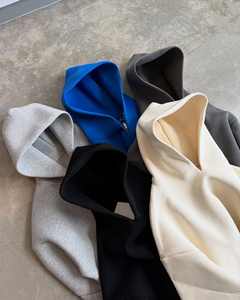 Suéteres con Logotipo Personalizado al por Mayor, Suéteres de Algodón para Mujer, Suéteres Holgados de Cuello Redondo y Manga Larga en Color Sólido - Product Image 5