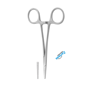 Pince à artère Halsted-Mosquito en acier inoxydable de haute qualité mâchoires dentelées droites Instruments chirurgicaux de 5 pouces - Product Image 3