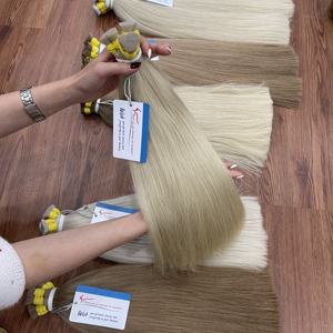 Cheveux blonds vietnamiens en vrac en stock, de 20 à 28 pouces, lisses naturels, disponibles en stock maintenant, prêts à être expédiés - Product Image 4