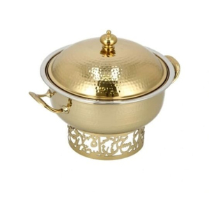 Made of Metal Round <b>Food</b> Warmer Casserole Equipment Home Decoration <b>Food</b> Warmer Chaffing Dishes for Hotel Supplies - Product Image 2