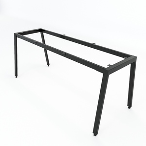 Patas de Ensamblaje Industriales de Aluminio y Acero Aton HCAT024 para Mesa de 180x70cm, Patas de Hierro Fundido para Muebles de Comedor y Uso Hospitalario - Product Image 1