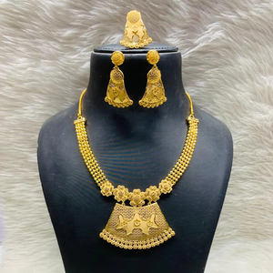 One Gram Gold Plated Necklace Jewellery Set for Woman - Product Image 1