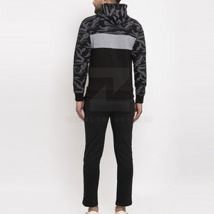 Premium Quality 100% Cotton Winter Hooded Eco-Friendly Men Tracksuits Custom Logo OEM Service Casual Wear - Product Image 3
