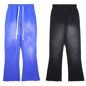 Nouveau meilleur hommes ensembles de survêtement strass personnalisation Logo côté lavage pull à capuche survêtement pour unisexe Flayer Pent - Product Image 3