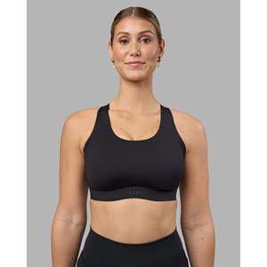 Sujetador Deportivo Estable - Negro, Ecológico, Acolchado, Talla Grande, Top de Gimnasio - Product Image 1