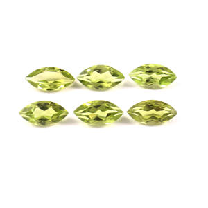 3X6MM AAA++ Quality Natural Green Peridot Marquise Excellent Cut Loose Handmade Semi-Precious <b>Jewelry</b> Making Wholesale Lot - Product Image 1