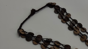 Collar de Concha de Coco Hecho a Mano, Joyería Ecológica de Moda, Cadenas Artesanales Vintage para Mujer, Estilo Boho Tropical de 18 Pulgadas - Product Image 4