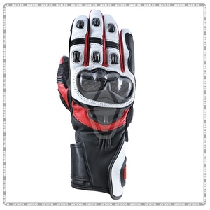 Gants courts haute durabilité pour femmes Équipement de moto confortable en cuir - Product Image 2