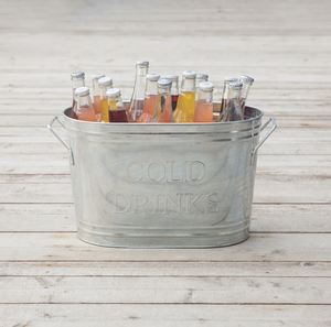 Nouveau seau à glace en métal galvanisé vin bière bouteille refroidisseur seau de stockage pour la maison bar restaurant hôtel refroidisseur glace boisson bac - Product Image 2