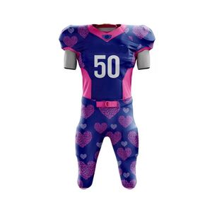 Personalizable Juventud Fútbol Americano Jersey Transpirable Sublimación Equipo Uniforme Plus Size Set - Product Image 4