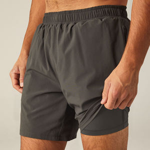 Wholesale Men Casual Summer Sports <b>Shorts</b> Breathable Elastic <b>Shorts</b> Mid Waist Solid Polyester 100% <b>Waterproof</b> <b>Shorts</b> For Men - Product Image 3