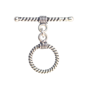 Cierres de Palanca a Rayas de Plata 925 de 13 mm para Componentes de Joyería Fina, para la Fabricación de Joyería de Plata, para Colección de Regalos - Product Image 1