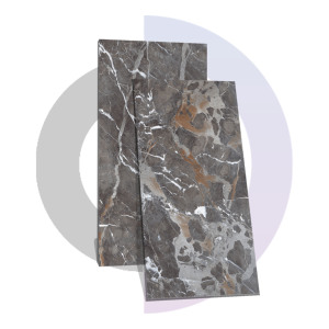 พอร์ซเลนขนาด600x1200มม. กระเบื้องปูพื้นสีน้ำตาลขัดเงาทันสมัยไฟร์บริคหนา9มม. - Product Image 3