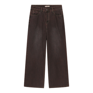 Wholesale Custom <b>Men</b> Hip Hop Baggy Jeans Denim <b>Pants</b> Vintage Wash Oversized Streetwear Loose Fit Jeans Manufacturer ODM OEM - Product Image 1