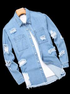Oem Custom Logo Blank <b>Denim</b> <b>Jackets</b> for <b>Men</b> Fleece <b>Denim</b> <b>Jacket</b> Blue <b>Black</b> Plus Size <b>Denim</b> <b>Jacket</b> <b>Mens</b> - Product Image 5