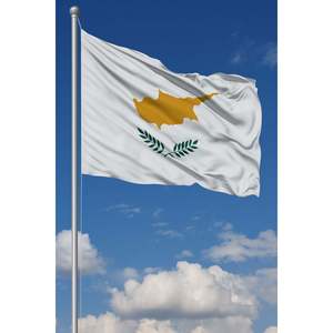 Bandera de Chipre para Exteriores, Impresa Digitalmente, 3x5 pies, Hecha de Poliéster y Seda, Asta de Aluminio - Product Image 4