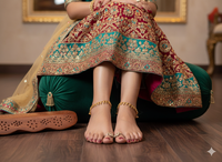 Chaîne de cheville indienne traditionnelle Polki en or, style ethnique, accessoires de mariage vintage, Payal de mode, imitation perle