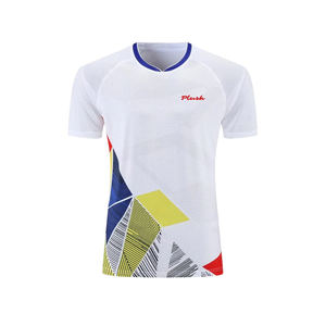 Ropa de tenis de media manga con logotipo personalizado de calidad superior, uniforme transpirable de secado rápido, ropa de tenis al por mayor - Product Image 2