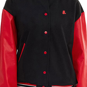 Vendeur 2026 Service OEM ODM Veste universitaire à manches longues pour femmes Veste de baseball courte pour femmes Uniformes universitaires pour l'hiver - Product Image 5