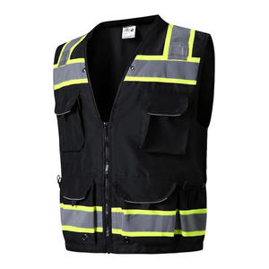 Custom Logo Security Safety Vest Reflective Clothing Reflector Safety Hi Vis Vest with Pocket Hi Vis <b>Winter</b> - Product Image 5
