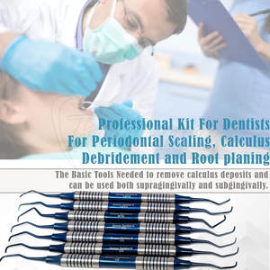 Juego de 7 Curetas Dentales Gracey, Kit de Curetas Periodontales para Limpieza Profunda, Planificación Radicular, Herramienta Dental de Alto Pulido - Product Image 5